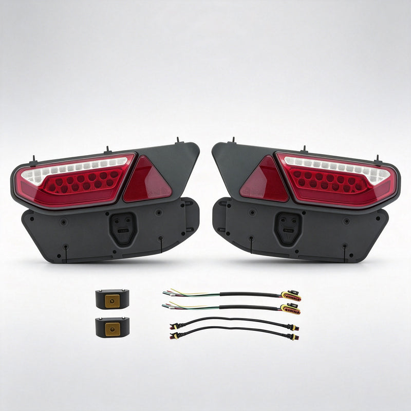 TORQUEHAMMER VPL-7504 挂车专用 LED 尾灯总成 左右分体设计 24V 高亮LED 防水防震 560mm 加宽光带 即插即用 半挂车/拖车/货柜车通用