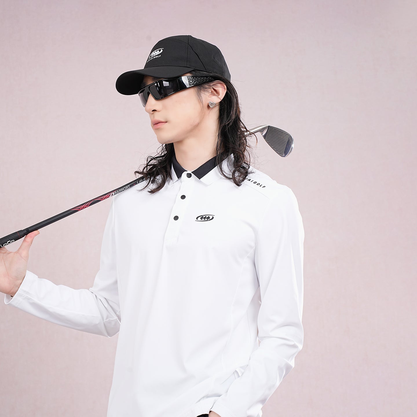 AILIAI GOLF Men's Long Sleeved Polo Shirt