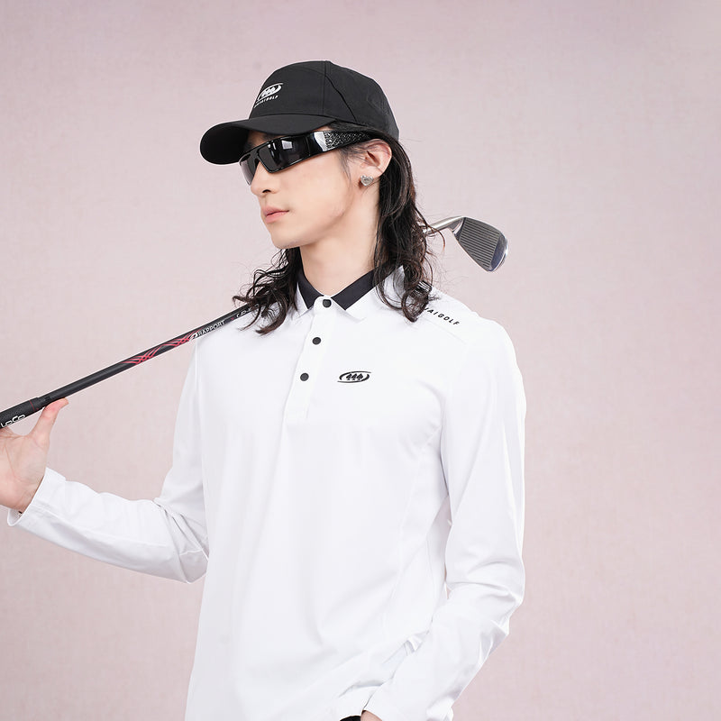 AILIAI GOLF Men's Long Sleeved Polo Shirt