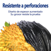 AILEDA 平口大号黑色加厚垃圾袋 70×90cm 商用家用 60L 大容量平底 PE 塑料袋 单卷 10只