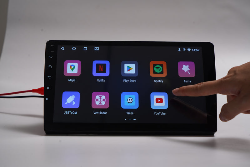 9 英寸 IPS 2.5D 车载多媒体导航一体机 VPL-1167/464 | 八核 4G+64G，Android 14，无线 CarPlay/Android Auto，GPS 导航，5G WiFi 蓝牙 5.0，360° 全景摄像头支持，AHD 倒车影像，DVR 行车记录