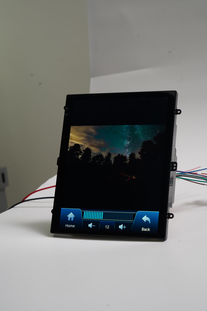 9.7 英寸 QLED 2.5D 车载多媒体导航一体机 VPL-1104 | 4 核 4G+64G，Android 14，无线 CarPlay/Android Auto，GPS 导航，5G WiFi 蓝牙 5.0，MirrorLink 手机镜像，AHD 倒车影像，DVR 行车记录，ANATEL 认证