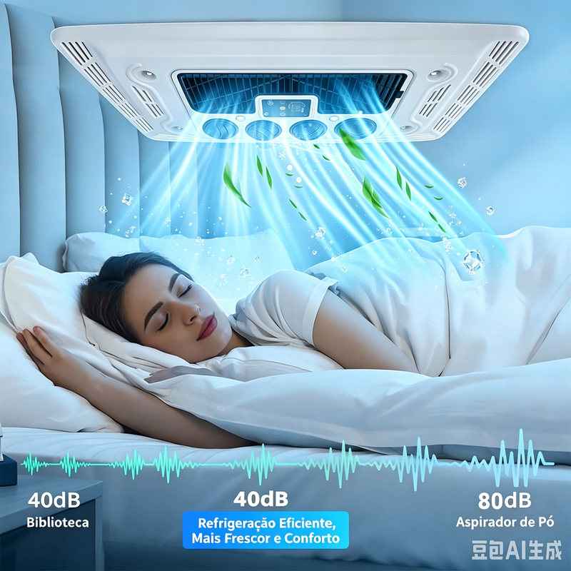 TORQUEHAMMER VPL-3277 12V 车载驻车空调 5500BTU 制冷 变频涡旋压缩机 低矮流线型设计 多重抗震结构 兼容590×320mm/590×340mm开孔 卡车/房车/工程机械/巴士等车型通用 驻车休息省油之选