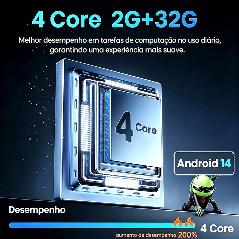 9 英寸 IPS 2.5D 车载多媒体导航一体机 VPL-1109/232 | 4 核 2G+32G，Android 14，无线 CarPlay/Android Auto，GPS 导航，5G WiFi 蓝牙 5.0，AHD 倒车影像，DVR 行车记录，ANATEL 认证